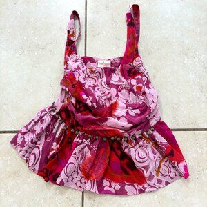 Tracy Reese floral blouse top